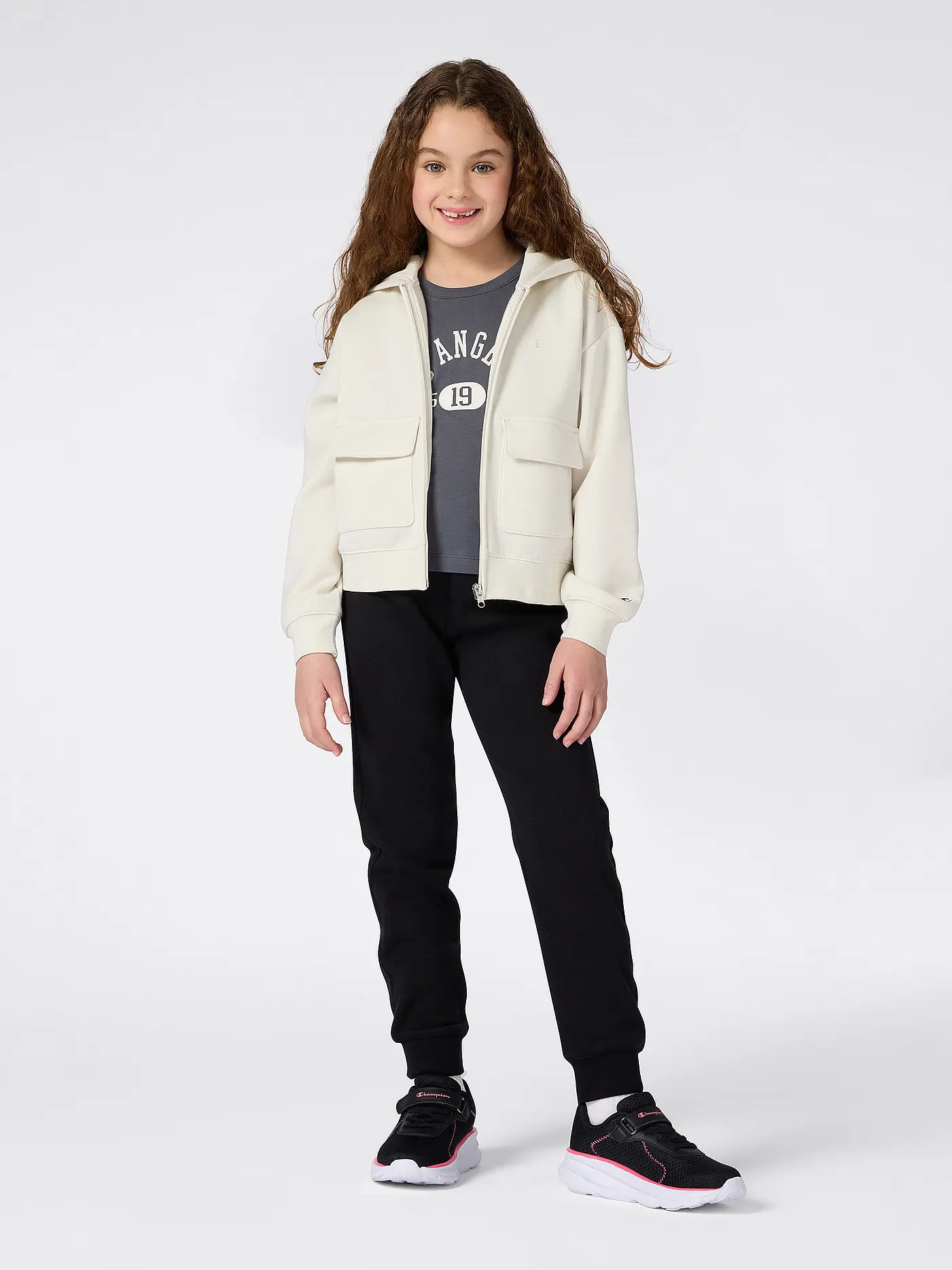 CHAMPION | Mädchen Sweatjacke | creme